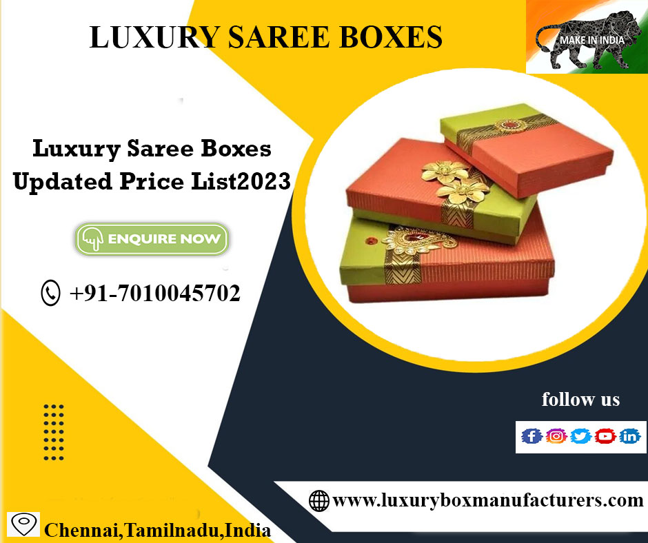 Luxury saree Boxes Manufacturers